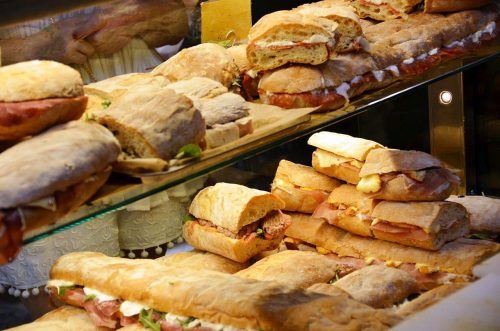 Sandwich-Auswahl in London
